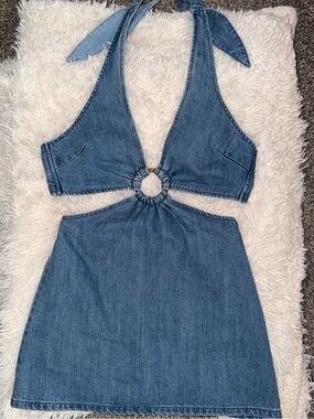 Show Me Your Mumu Light Blue Denim Dress